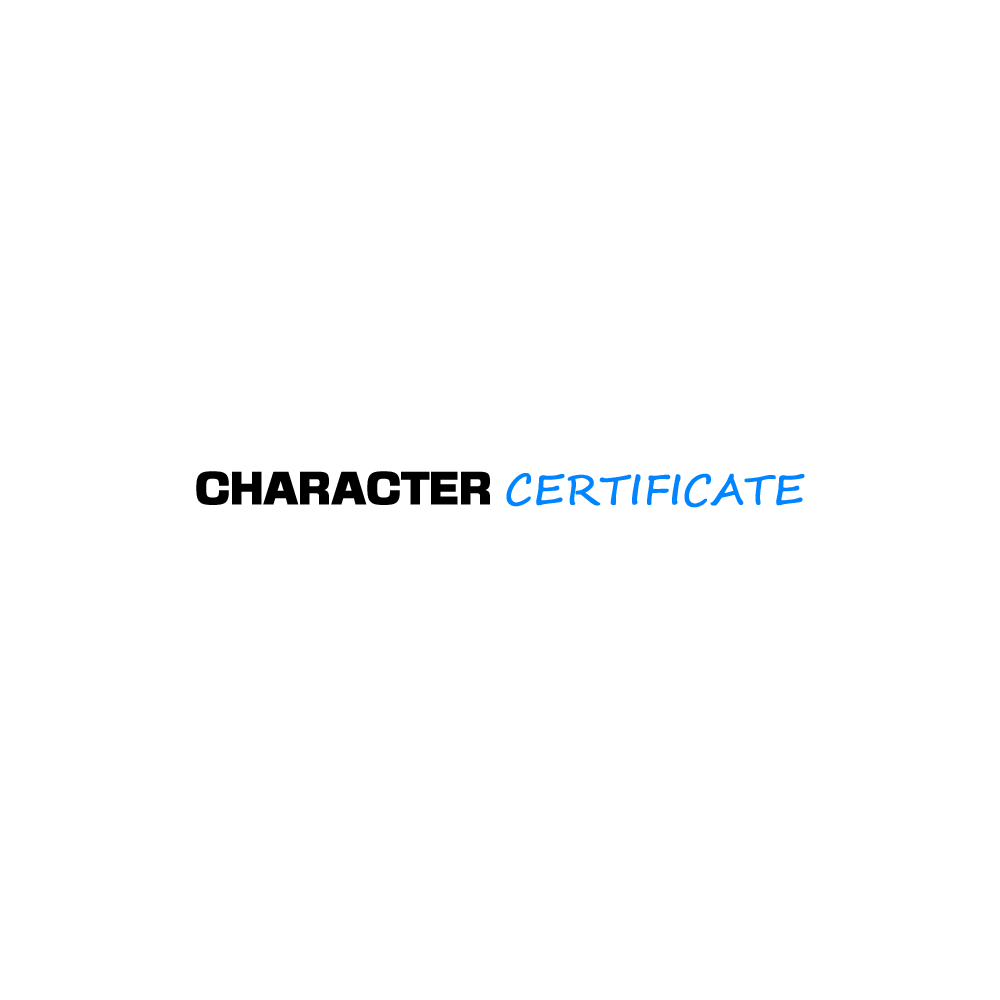 Character Certificate